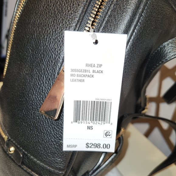 Michael Kors Rhea Medium Leather Backpack - Picture 12 of 12